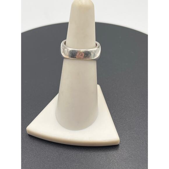 Signed Sterling Silver 925 Purple Amethyst Cluster Brick Step Ring Size 6 3/4 - Picture 4 of 8